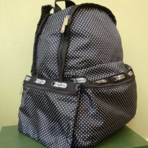 New! NWOT LeSportsac B&W Black & White Backpack💫